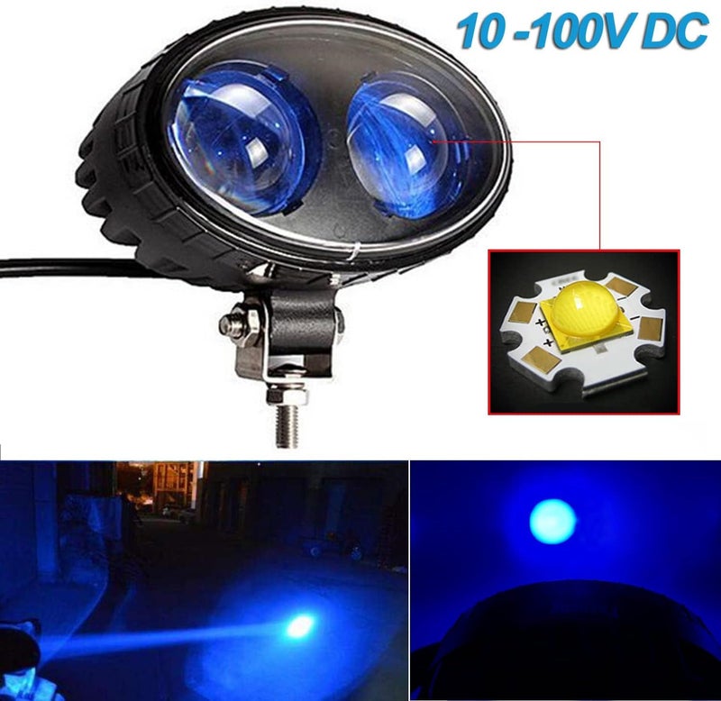 Fuguang LED Forklift Safety Light Blue Spot Light, Warehouse Safe Warning Light 8W Led Chip 10V-100V Wide Voltage 250LM - Image 5